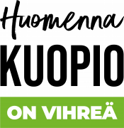 Huomenna Kuopio on Vihreä -logo