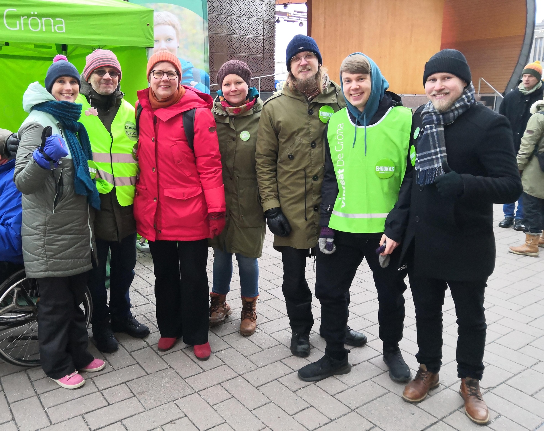Vihreät Kuopion Tammimarkkinoilla