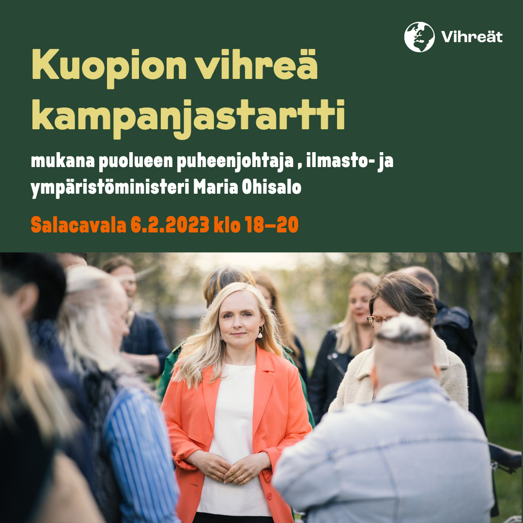 Vihreä kampanjastartti Kuopiossa